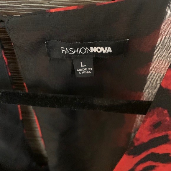 Red mini leopard dress - Picture 3 of 4